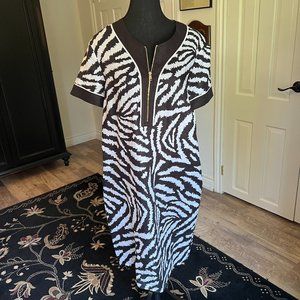 Escada Zebra Print Dress